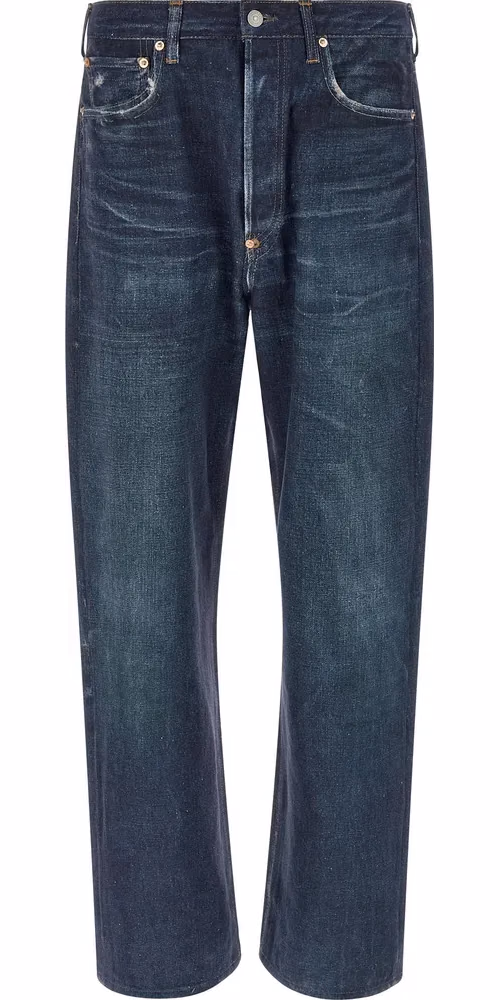 Junya Watanabe Blue Linen Jeans Denim