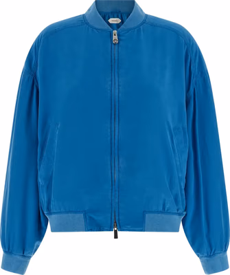 Blue Silk Bomber
