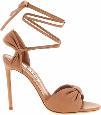 Multicolor Lamb Leather Stiletto Heel Sandals