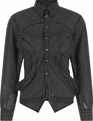 Bicolor Polyester Blouse