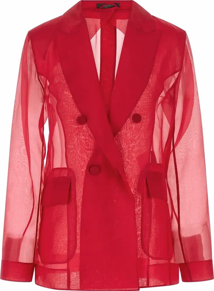 Max Mara Fuchsia Silk Blazer