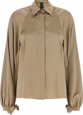 Beige Silk Blouse