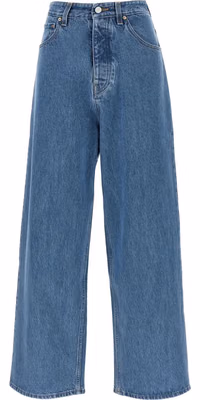 Blue Cotton Relaxed Fit Jeans