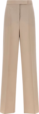 Beige Virgin Wool Dress Pants