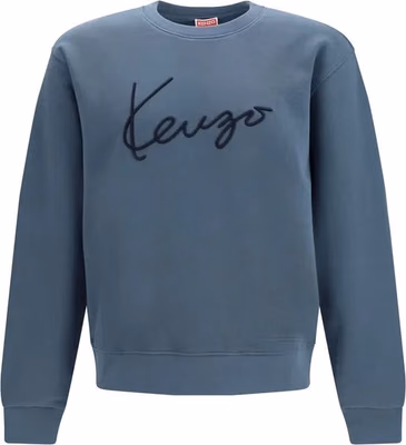 Blue Cotton Sweatshirt