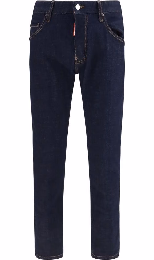 Dsquared² Blue Cotton Slim Fit Jeans