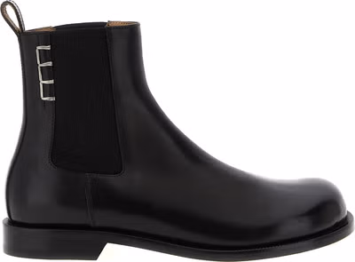 Black Calfskin Chelsea Boots