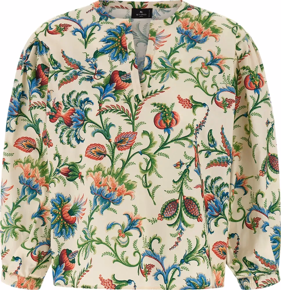 Etro Multicolor Cotton Blouse