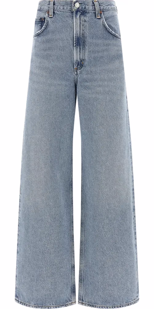 Agolde Blue Cotton Tapered Jeans