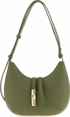 Bicolor Calfskin Shoulder Bag