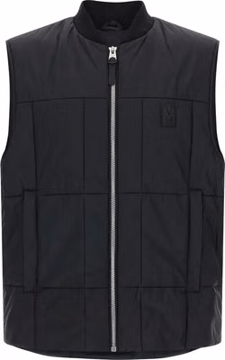 Black Nylon Sleeveless Jacket