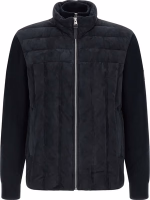 Blue Virgin Wool Full-Length Jacket