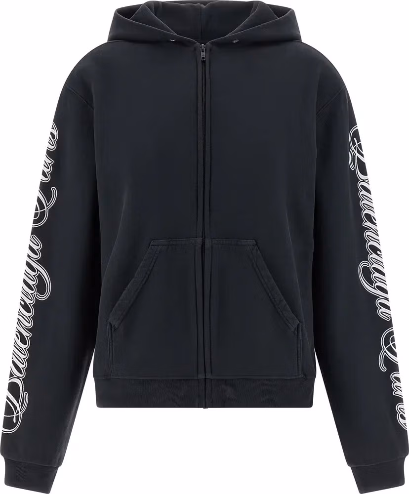 Balenciaga Black Cotton Sweatshirt