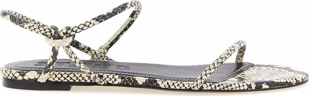 Staud Bicolor Cowhide Flat Sandals