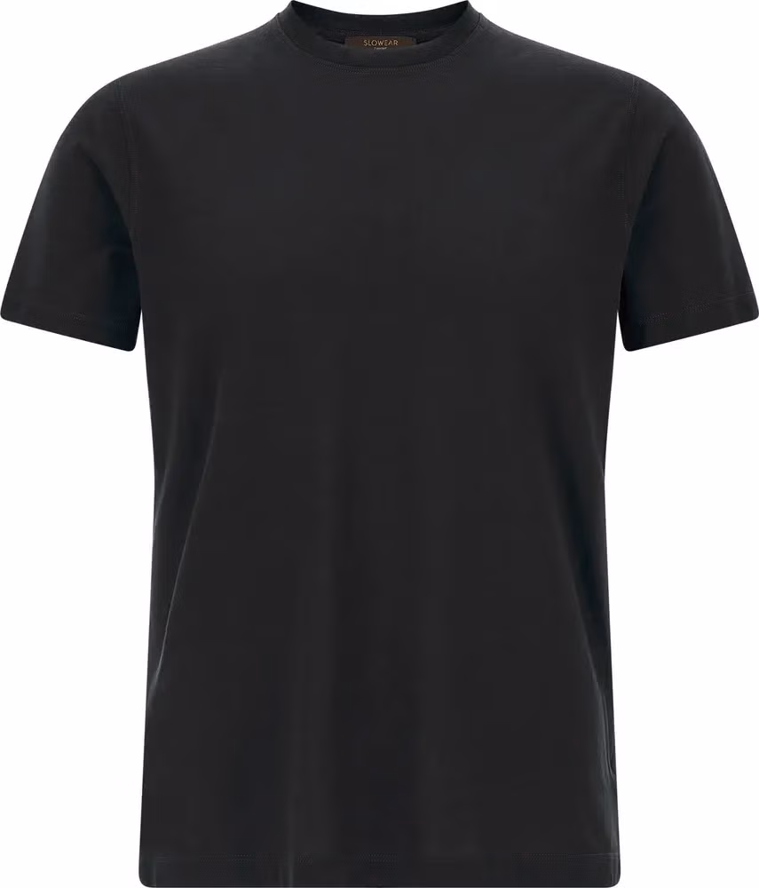 ZANONE Black Cotton T-Shirt