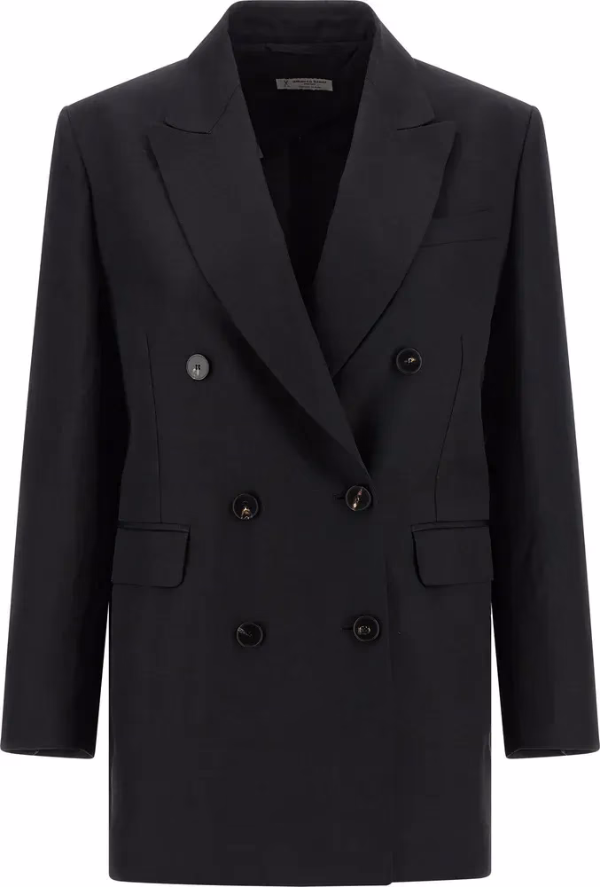 Alberto Biani Black Viscose Blazer