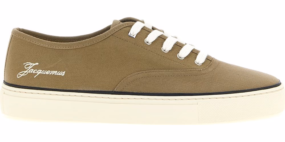 Jacquemus Bicolor Cotton Low Top Sneakers