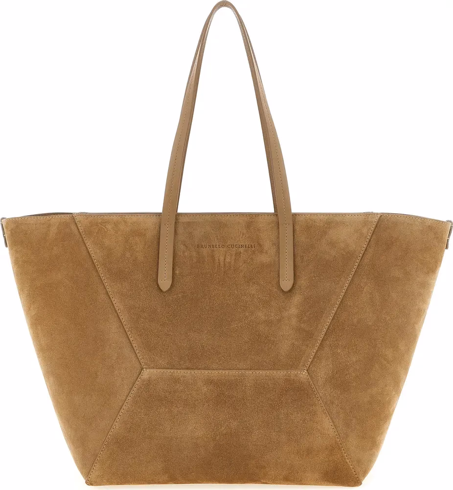 Brunello Cucinelli Brown Calfskin Shoulder Bag