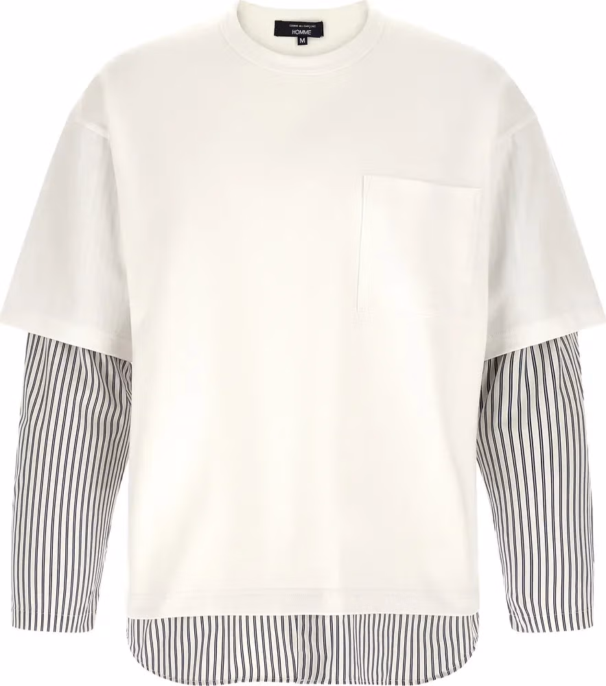 Comme Des Garçons White Cotton T-Shirt