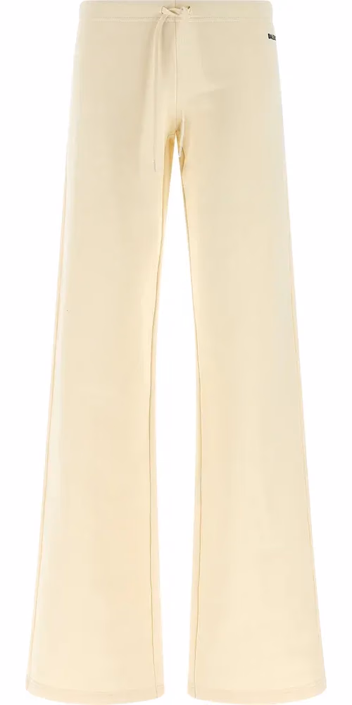 Balenciaga White Cotton Flared Pants