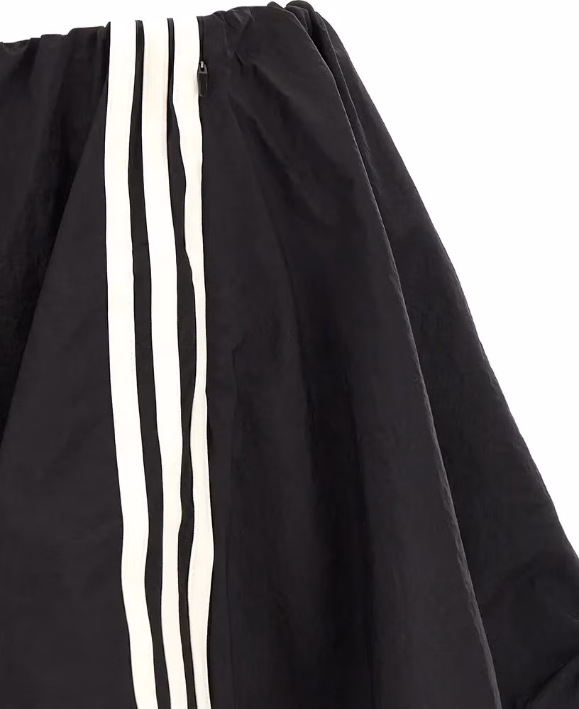 Y-3 Black Polyamide Long Skirt