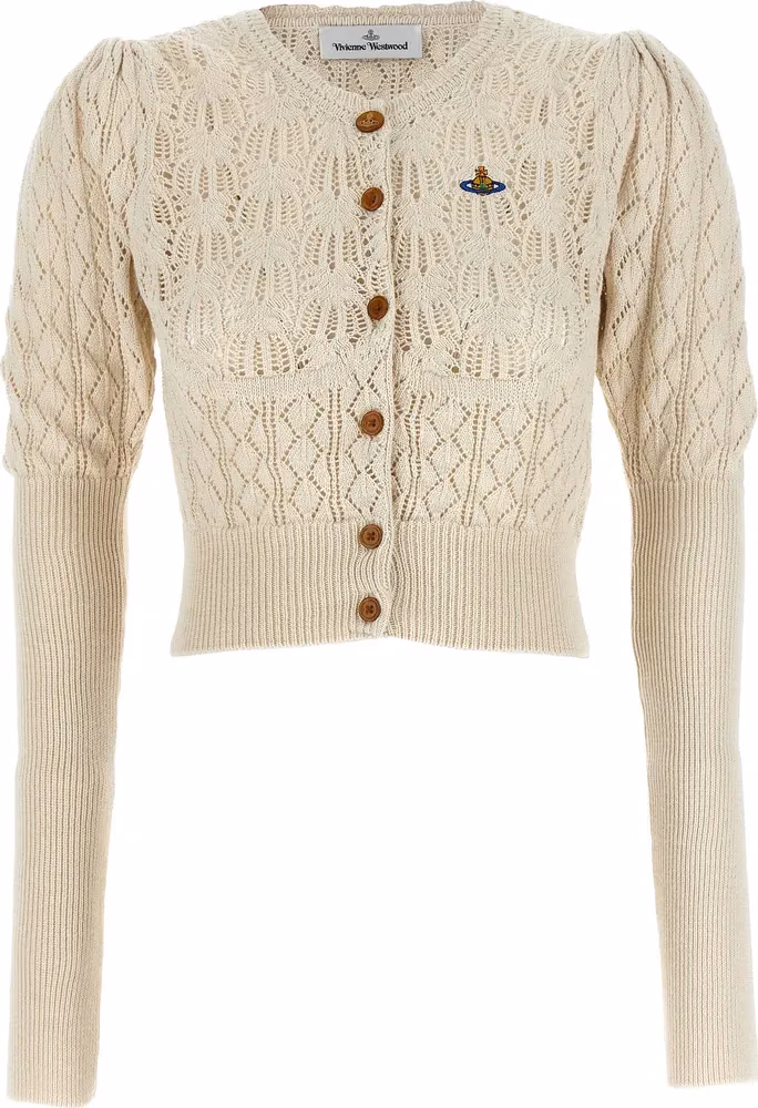Vivienne Westwood Beige Cotton Cardigan