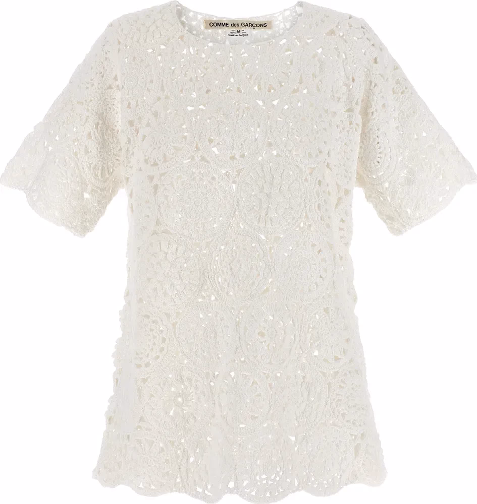 Comme Des Garçons White Cotton T-Shirt