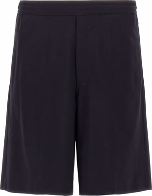 Blue Elastane Bermuda Shorts