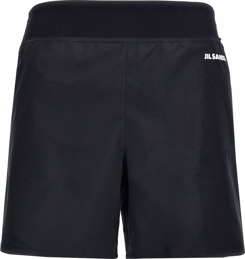 Jil Sander Black Polyester Bermuda Shorts