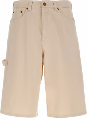 Beige Cotton Bermuda Shorts