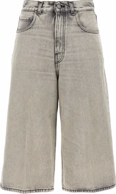 White Cotton Bermuda Shorts
