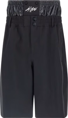 Black Polyamide Bermuda Shorts