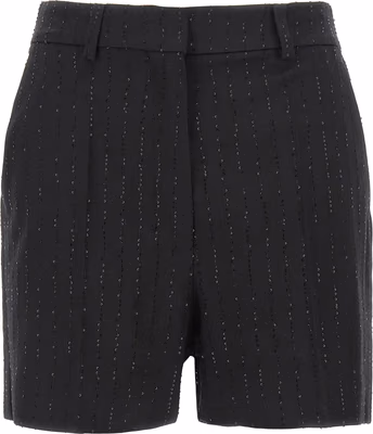 Black Virgin Wool Bermuda Shorts