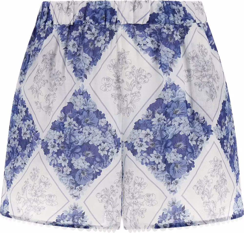 Twinset Blue Stingray Leather / Ray Skin Bermuda Shorts