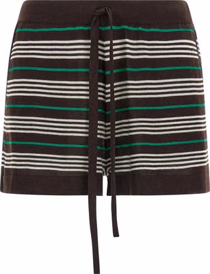 Brown Wool Bermuda Shorts