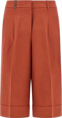 Multicolor Viscose Bermuda Shorts