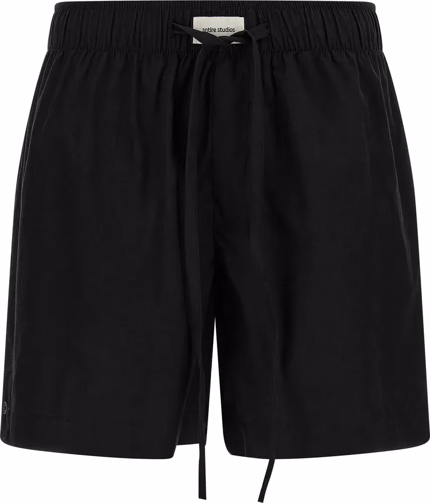 Entire Studios Black Cotton Bermuda Shorts