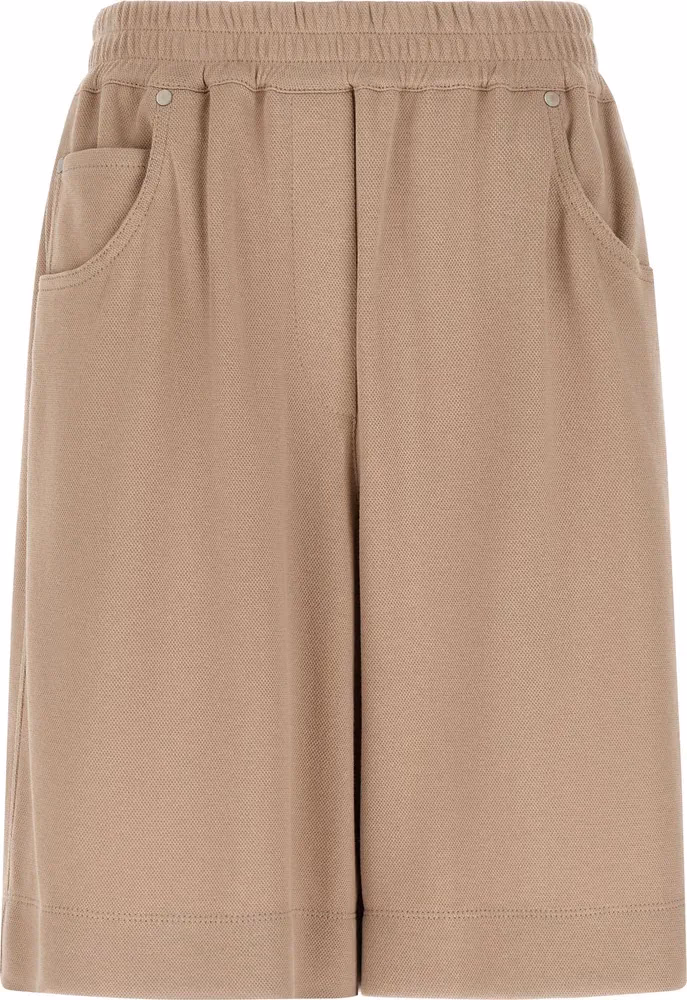 Brunello Cucinelli Brown Cotton Bermuda Shorts