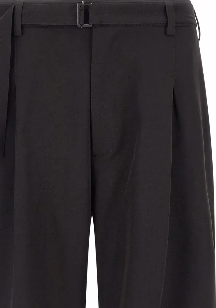 CELLAR DOOR Black Polyester Bermuda Shorts