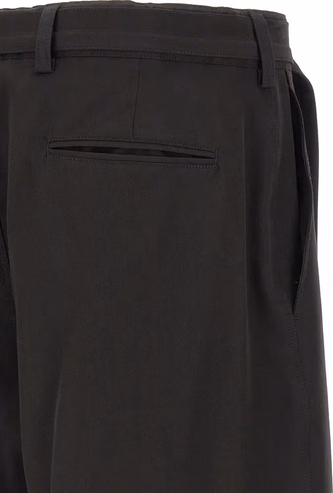 CELLAR DOOR Black Polyester Bermuda Shorts