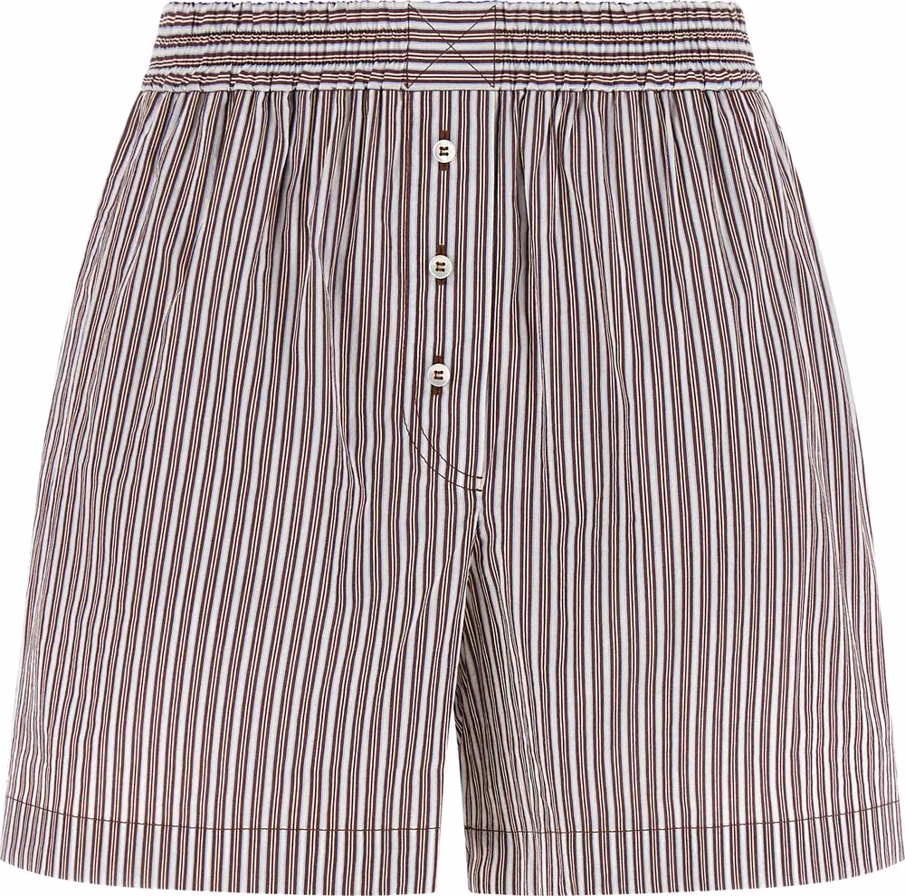Brunello Cucinelli Bordeaux Cotton Bermuda Shorts