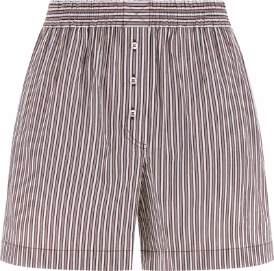 Bordeaux Cotton Bermuda Shorts
