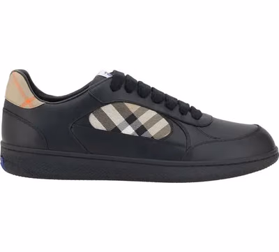 Black Calf Leather Bos Taurus Low Top Sneakers
