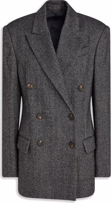 Brunello Cucinelli Black Elastane Blazer