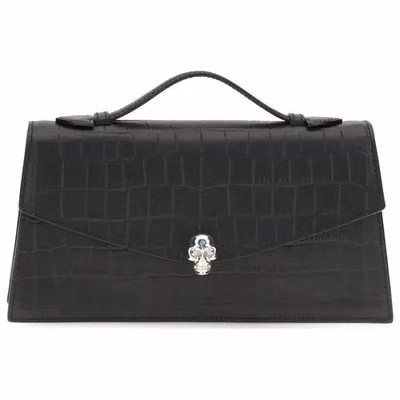 Black Calf Leather Bos Taurus Handbag
