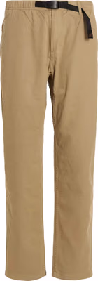 Beige Cotton Casual Pants