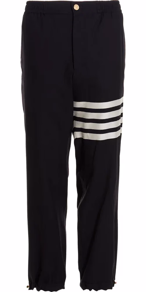 Thom Browne Blue Wool Athletic Pants