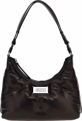 Black Lamb Leather Shoulder Bag