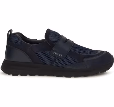 Blue Calf Leather Bos Taurus Athletic Sneakers