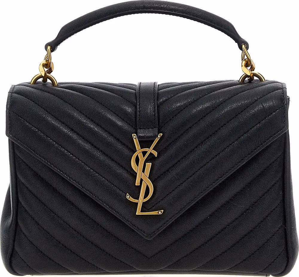 Saint Laurent Black Calfskin Crossbody Bag